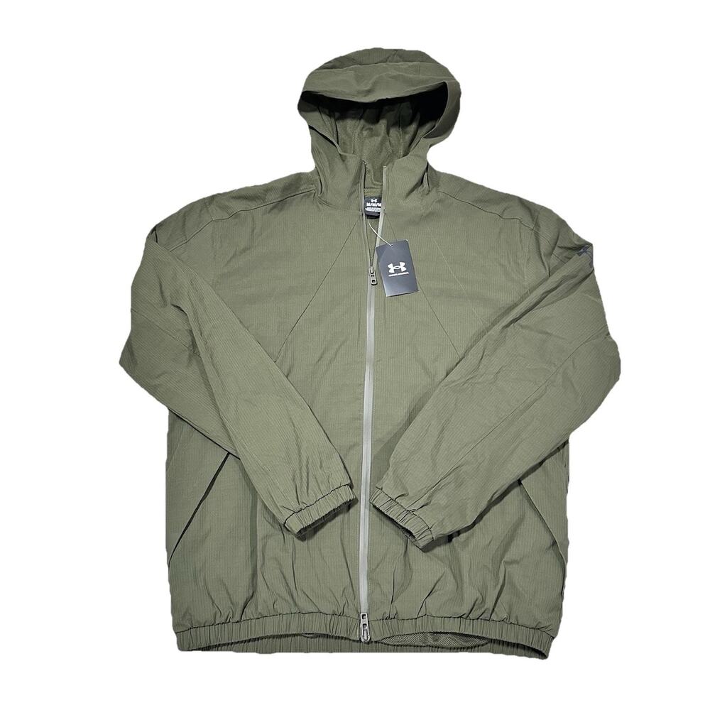 UNDER ARMOUR Unstoppable Woven Men’s Green Jacket Full Zip | Size Med (New)